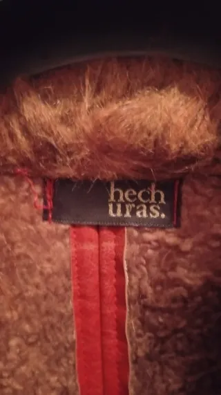 Chaqueta HECH URAS vintage roja y marrón