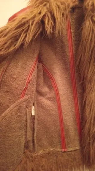 Chaqueta HECH URAS vintage roja y marrón