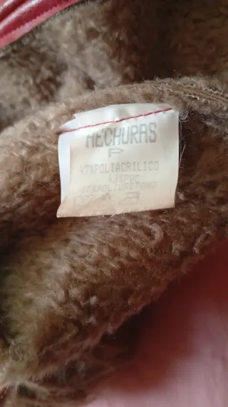 Chaqueta HECH URAS vintage roja y marrón