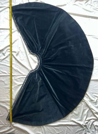 Capa terciopelo negra mujer