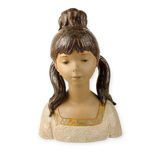 Busto Niña Jardinera Lladró – Porcelana original hecha a mano-