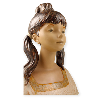 Busto Niña Jardinera Lladró – Porcelana original hecha a mano-
