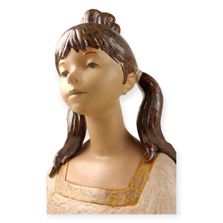 Busto Niña Jardinera Lladró – Porcelana original hecha a mano-