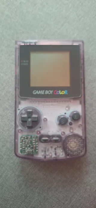 Consola Game Boy Color Morada Transparente