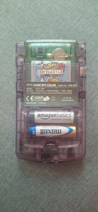 Consola Game Boy Color Morada Transparente