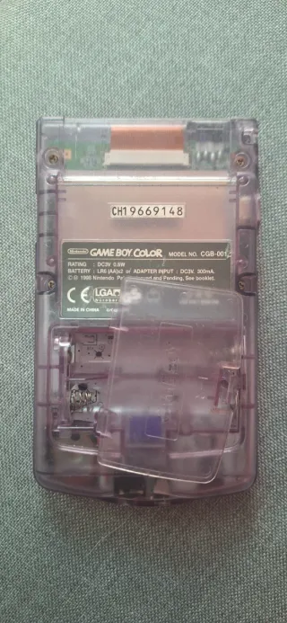 Consola Game Boy Color Morada Transparente