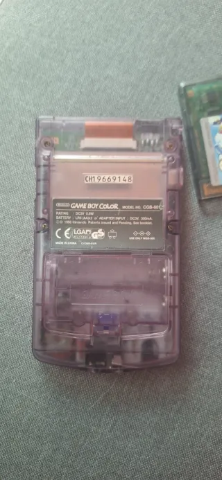 Consola Game Boy Color Morada Transparente
