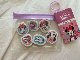 Set di 6 gomme da cancellare Minnie Mouse