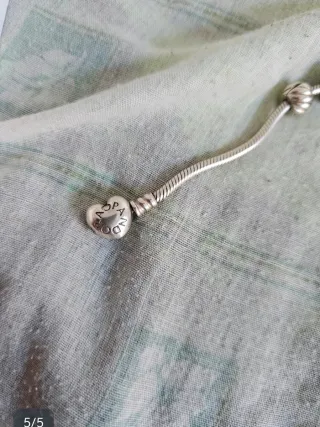 Pulsera Pandora Plata y Verde