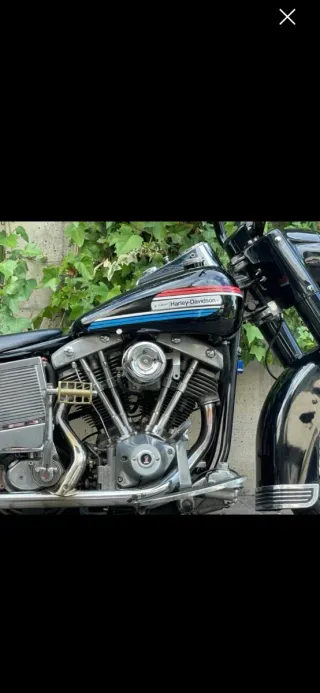 Harley Davidson Shovelhead 74 Negra