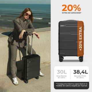 Maleta Cabina Numada Negra 55x40x20cm