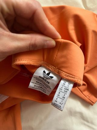 Mallas cortas Adidas naranjas y blancas