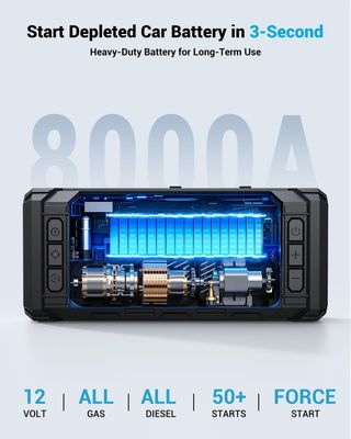 Arrancador coche 8000A con compresor NUEVO