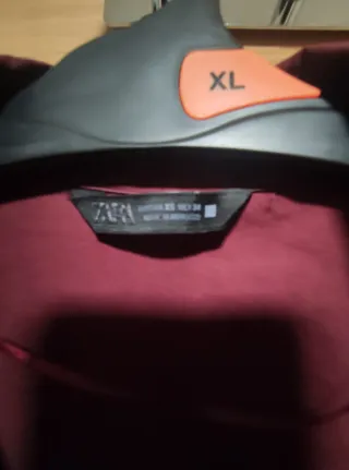 Blusa granate oversize mujer con manga ancha