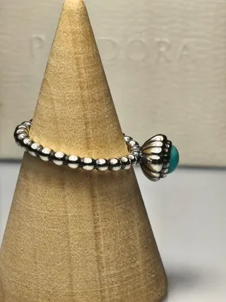 Anillo Pandora Plata 925 Turquesa T52