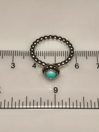 Anillo Pandora Plata 925 Turquesa T52