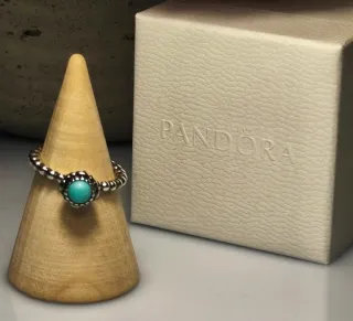 Anillo Pandora Plata 925 Turquesa T52