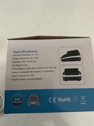 Rilevatore banconote false e contabanconote