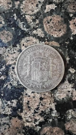 Moneda España 5 Pesetas 1870