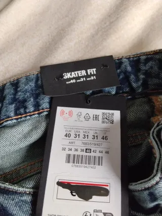 Pantalones Baggy Azules