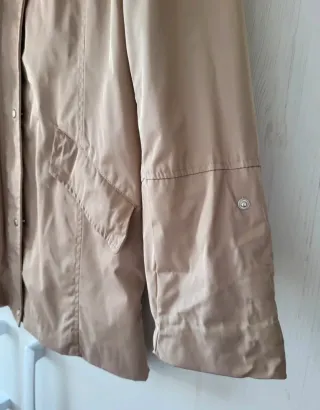 Parka mujer beige