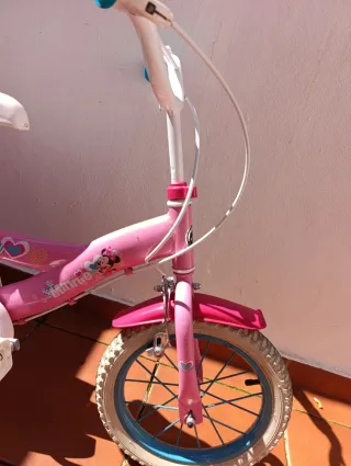 Bicicleta Minnie 14 con Silla Infantil