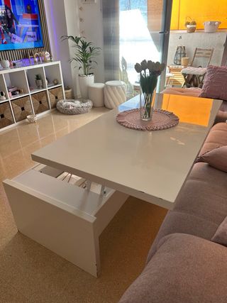 Mesa centro elevable comedor