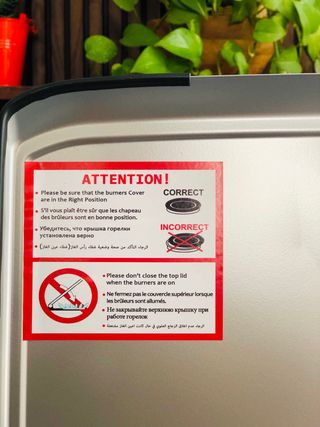 COCINA DE GAS BUTANO 4 FUEGOS 50CM EN FRIGOMARK