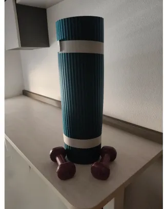 Esterilla yoga y 2 pesas 1.5 kg