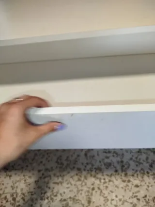 Cajonera blanca 3 cajones 58x80x40cm