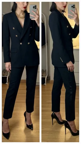 Traje Claudie Pierlot y Purificación García Negro