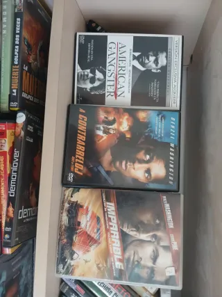 Lote 3 Películas DVD: American Gangster, A Contrar