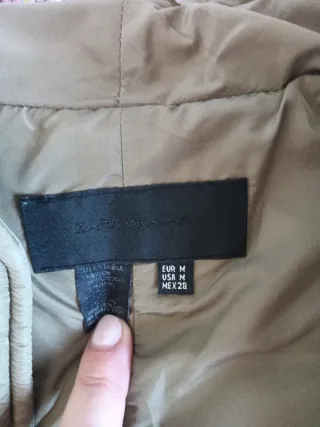 Chaleco Zara Verde Oliva