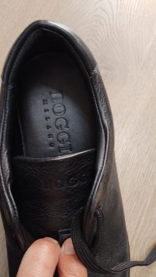 Zapatillas Boggi Italia Piel Negra