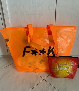 Borsa mare F**K + pochette