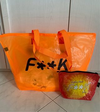 Borsa mare F**K + pochette