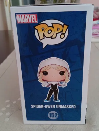 Funko Pop Spider-Gwen Unmasked 152 Marvel
