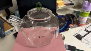 TEKANDE Teiera in Vetro Blu