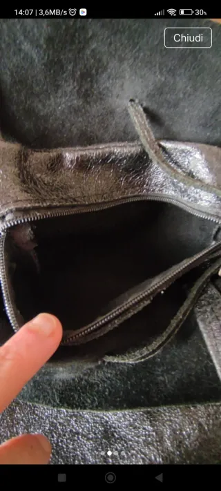 Borsa donna a spalla nera tutta in pelle