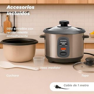 Grunkel - Arrocera eléctrica y Vaporera RC- 1L
