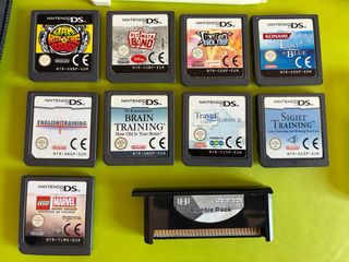 Nintendo DS Lite Blanca + Juegos y Accesorios