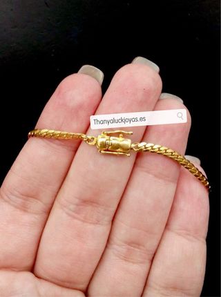 Collar vintage de oro 18K con rubíes naturales y d