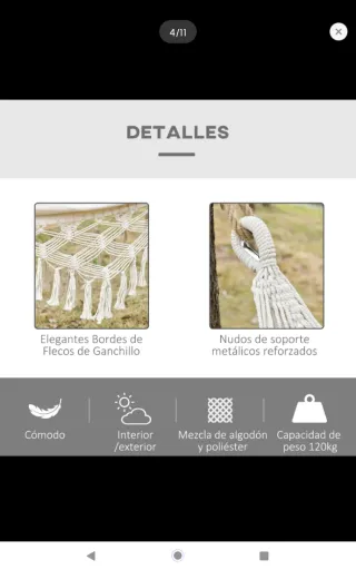 Hamaca de Jardín Beige