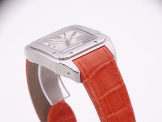 CARTIER Santos 100 XL 2656 Aligator Naranja