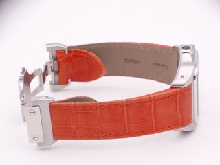 CARTIER Santos 100 XL 2656 Aligator Naranja