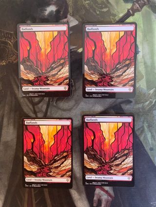 Playset 4x Badlands MTG