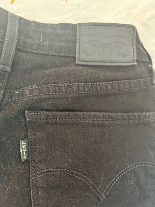 Levi's Jeans Rectos Negros 712 slim