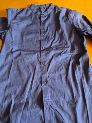 Camicia uomo Giorgio Man alla coreana blu