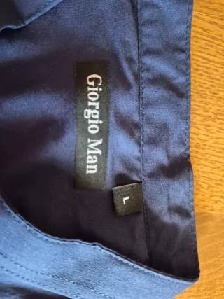 Camicia uomo Giorgio Man alla coreana blu