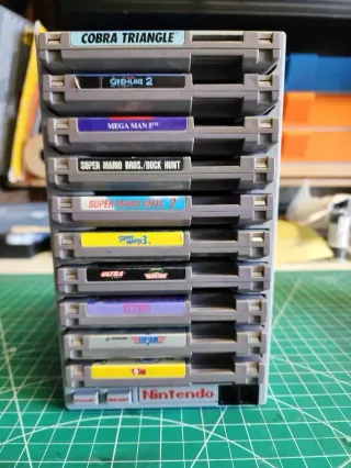 Soporte expositor juegos NES